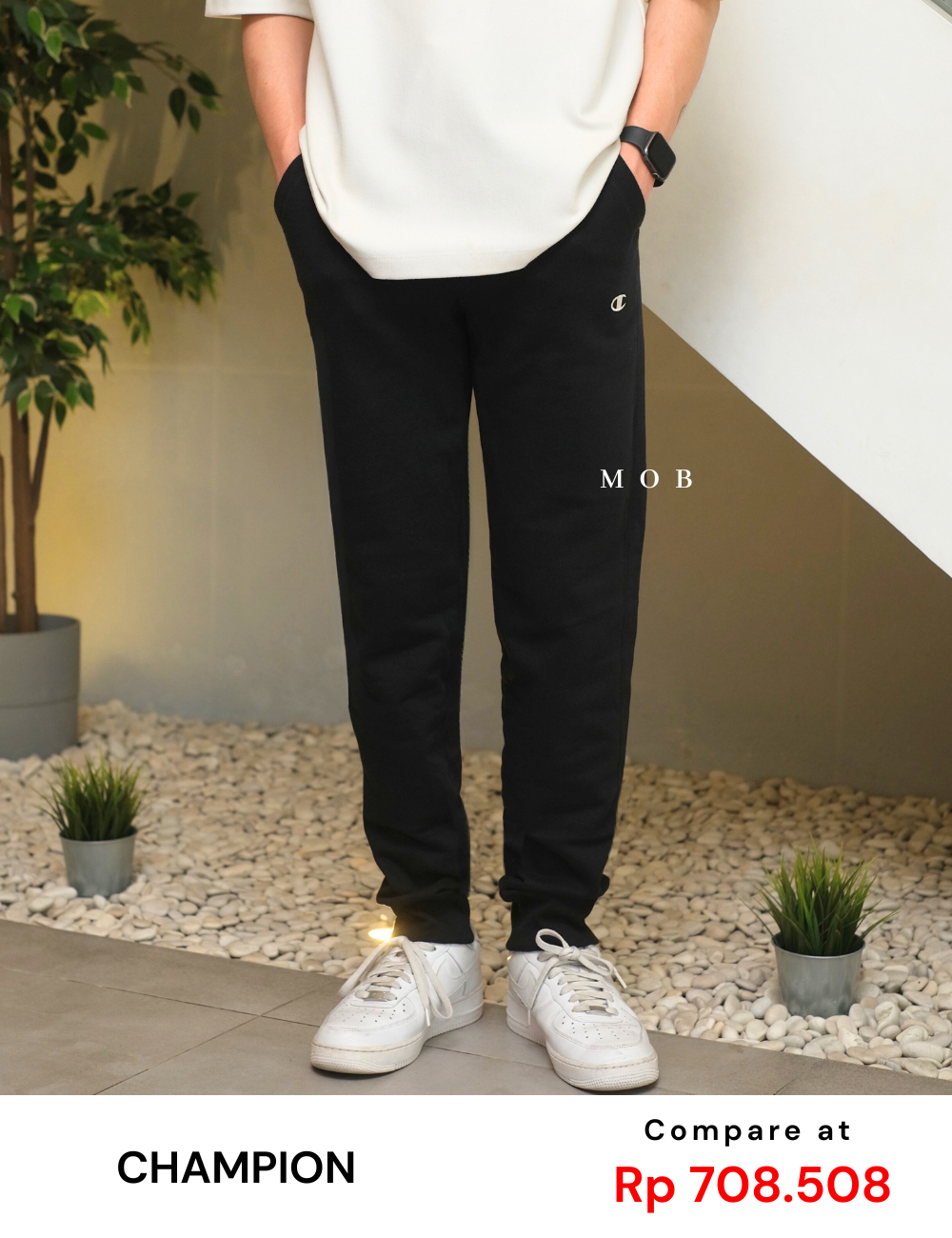 CHMPJP1201A OG Fleece Jogger Black