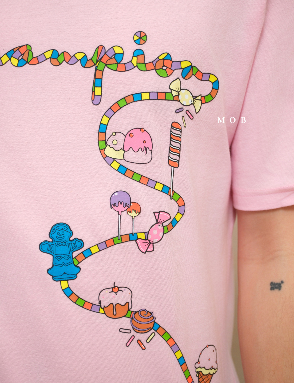 CHMPSST2046 Candy Land SS Tee Pink