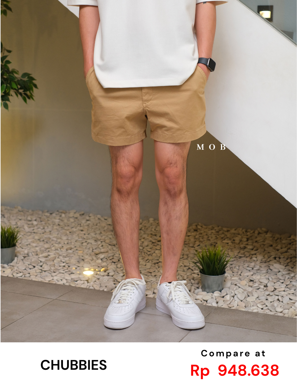 CBSSR02002 Twill Stretch Shorts Khaki (Inseam 4)
