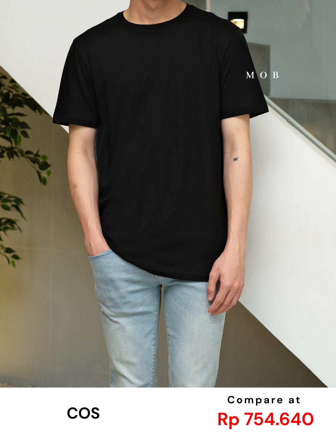 CSSST01001 The Extra Fine SS Tee Black