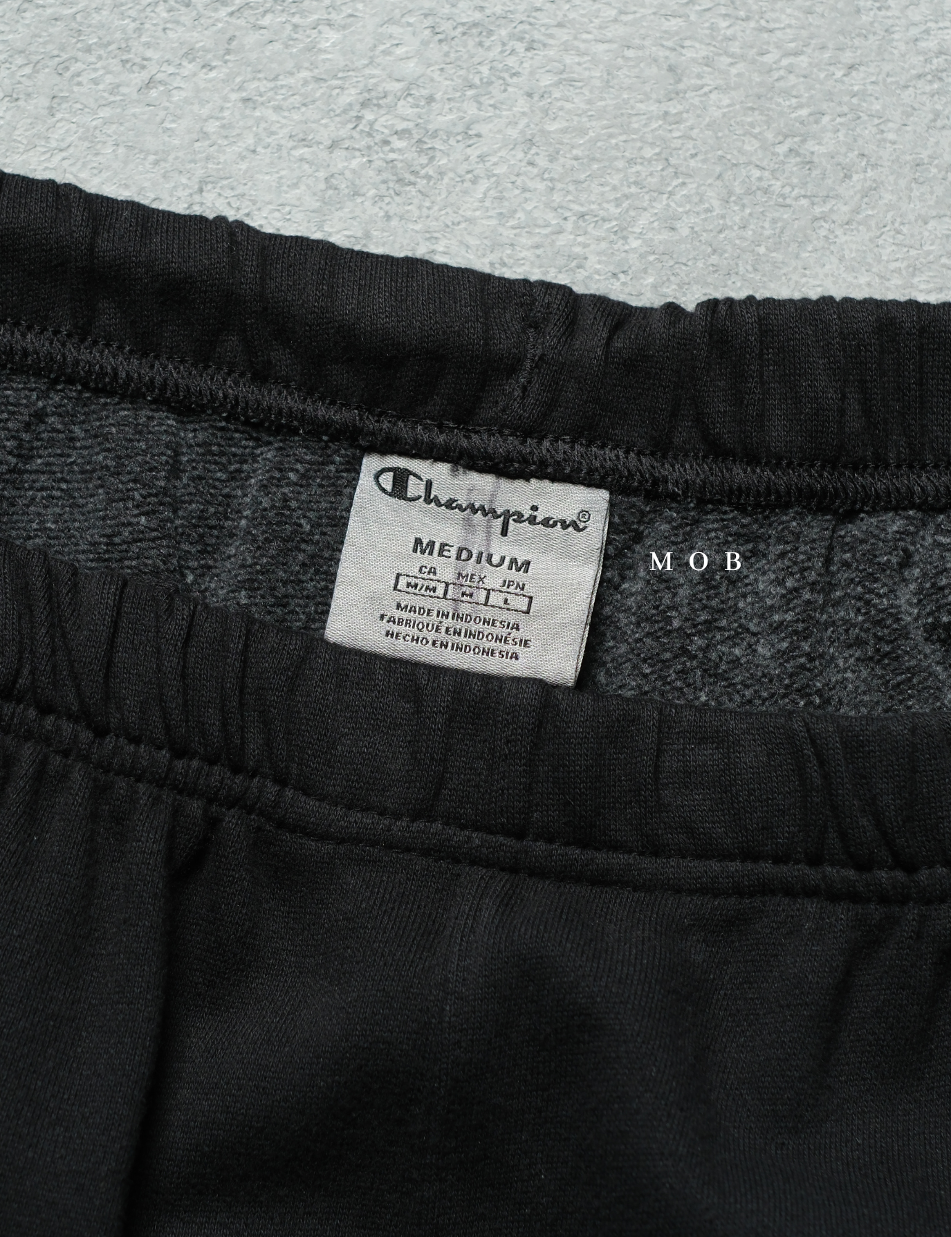 CHMPSP06003A Lightweight Fleece Sweatpants Vintage Black