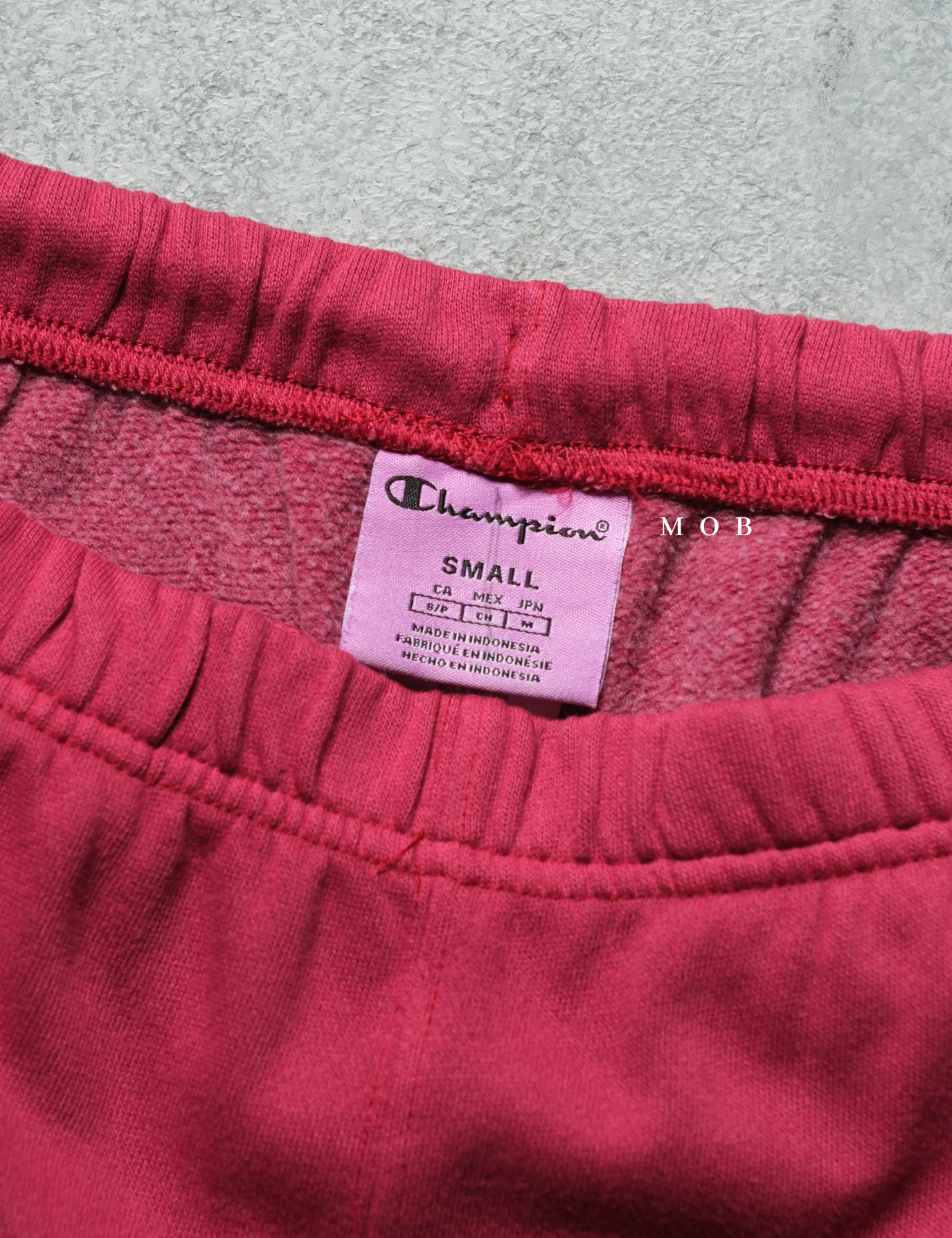 CHMPSP06003D Lightweight Fleece Sweatpants Vintage Cranberry