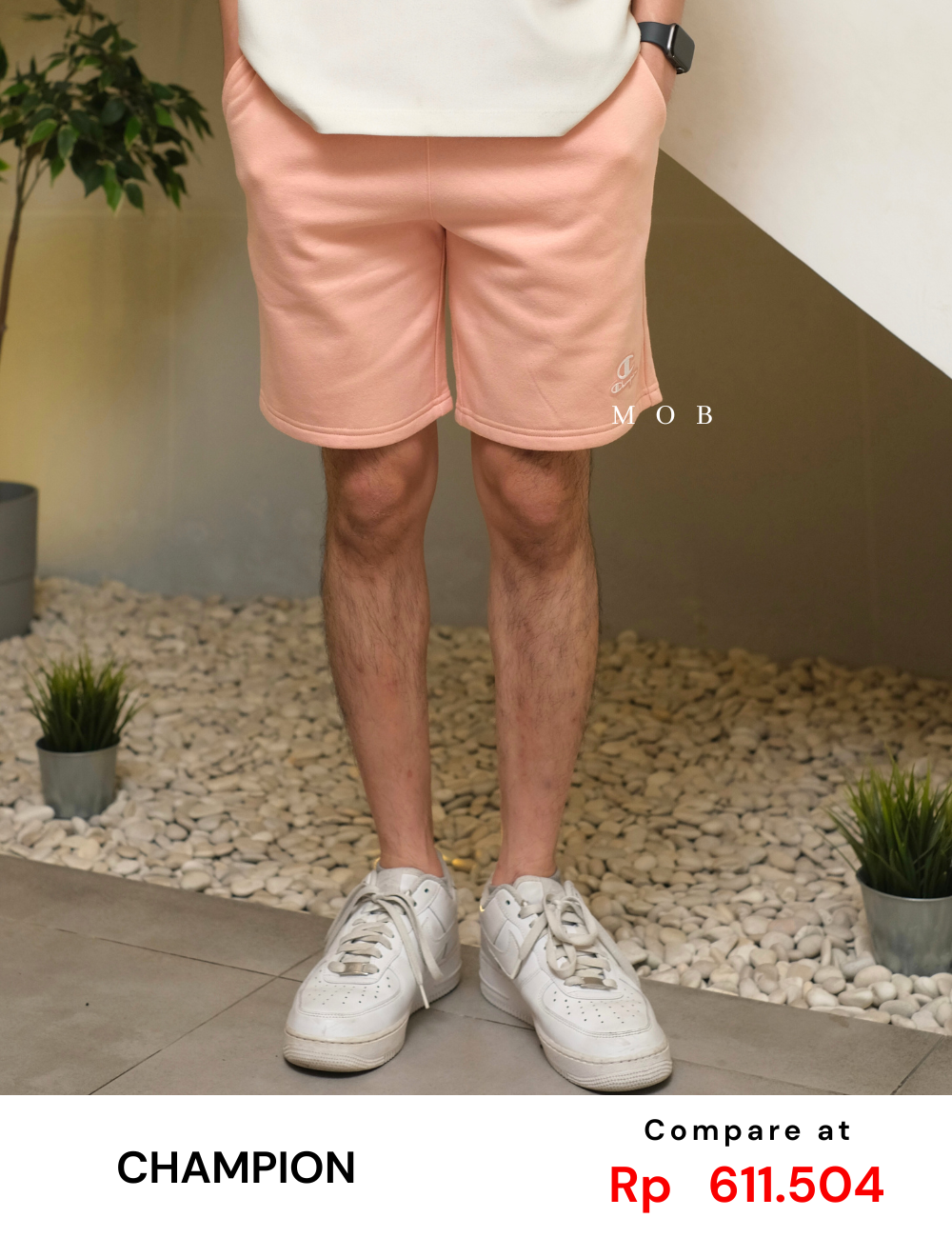 CHMPSR1202C Classic Fleece Shorts Pink