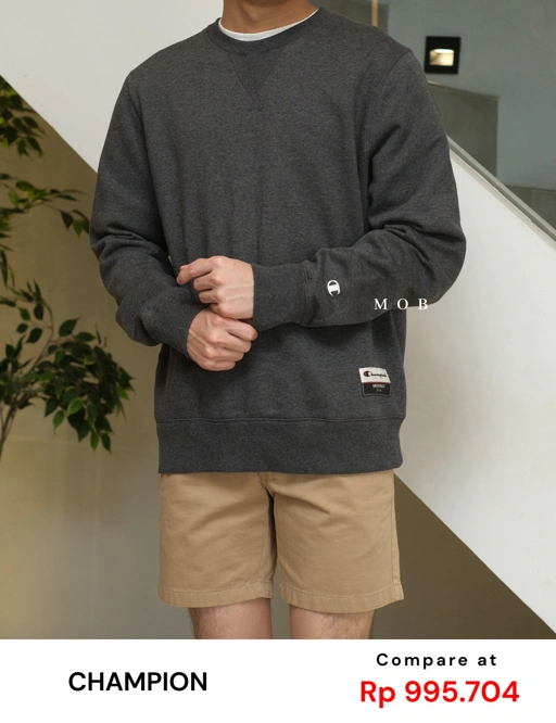 Image of CHMPSW08004 OG Fleece Sweatshirt Dark Grey