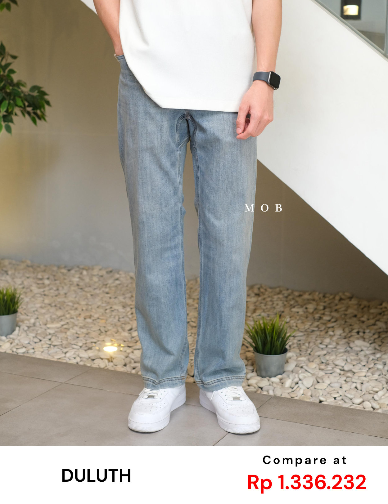 DTPT04001 Ballroom Double Flex Standard Fit Jeans Blue Wash