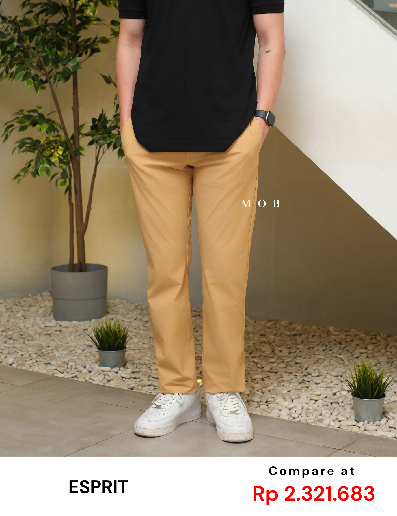 ESPPT01001 Performance Slim Pants Khaki