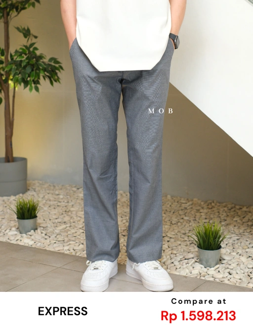 Image of EXPT1402A Producer Modern Fit Pants Navy Grey Textured