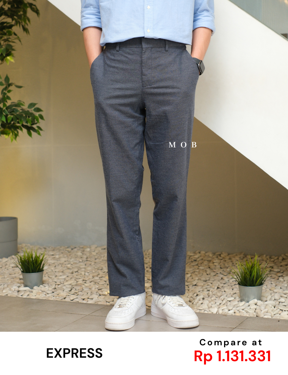EXPT1702F Photographer Slim Pants Navy Misty