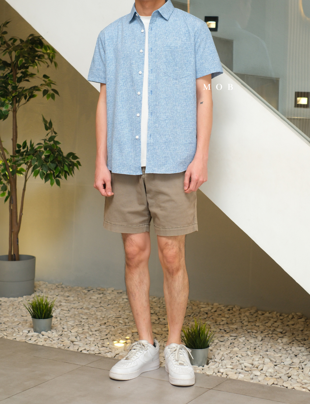 FLXSSS01002A Slim Performance SS Shirt Riviera Blue