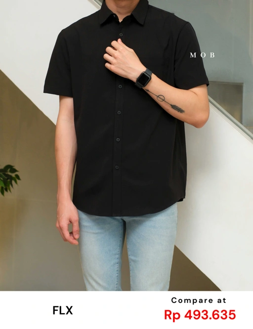 Image of FLXSSS01001B Slim Performance SS Shirt Black