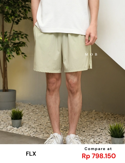 Image of FLXSR02002 Sports Shorts Light Green