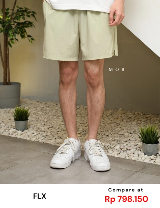 Image of FLXSR02002 Sports Shorts Light Green