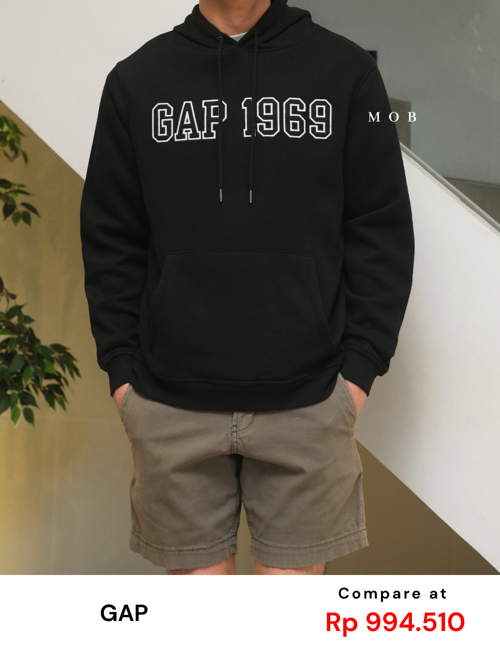 GPHOD03003 Signature Hoodie Black