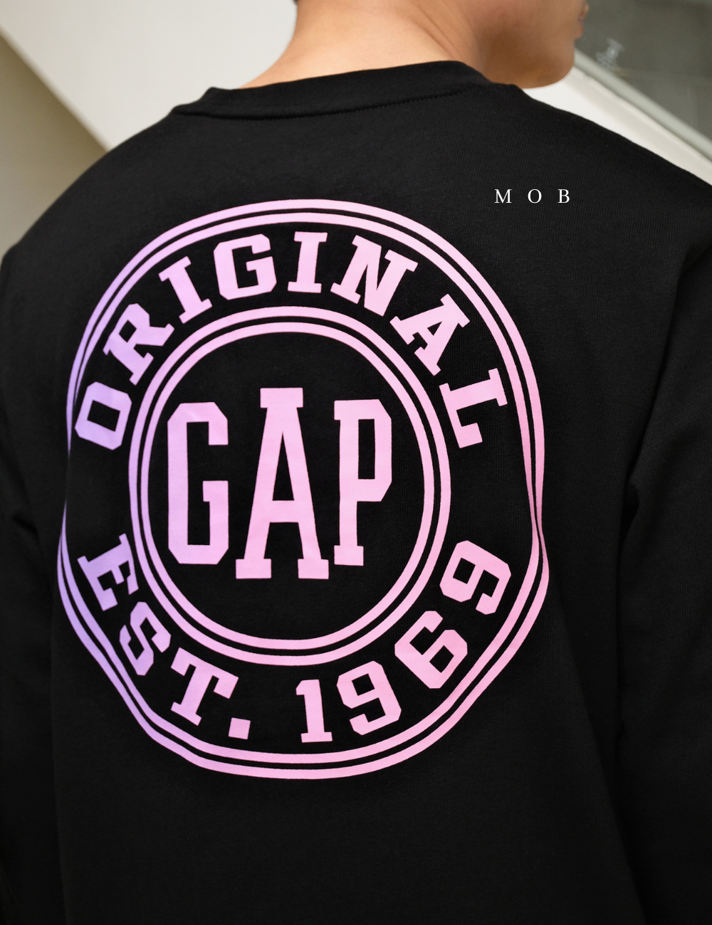 GPLST06001 Circle Logo LS Tee Black
