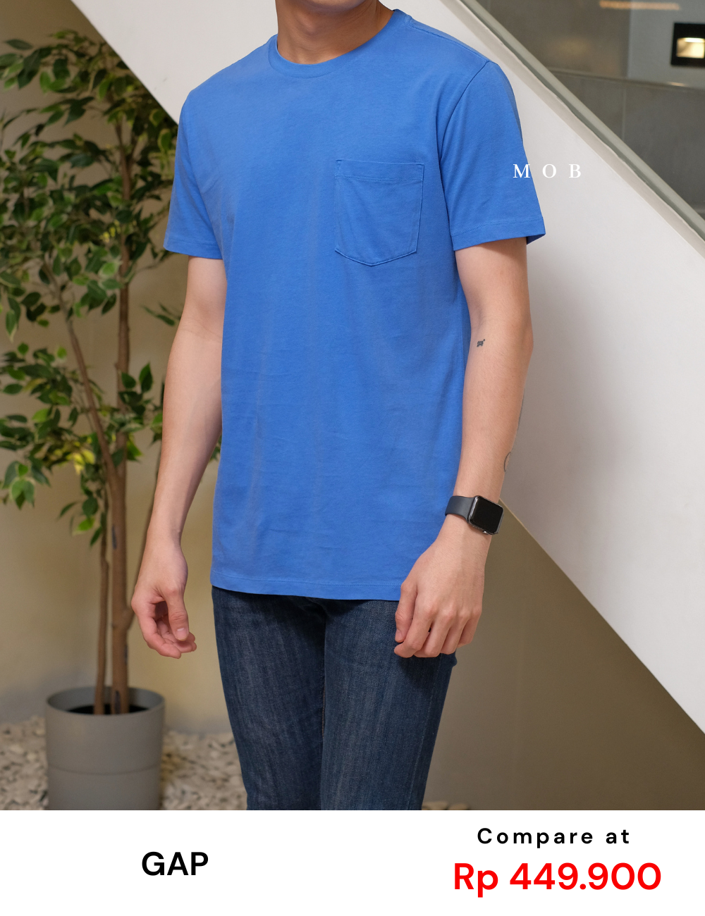 GPSST1001AK Basic Pocket Tee Classic Blue