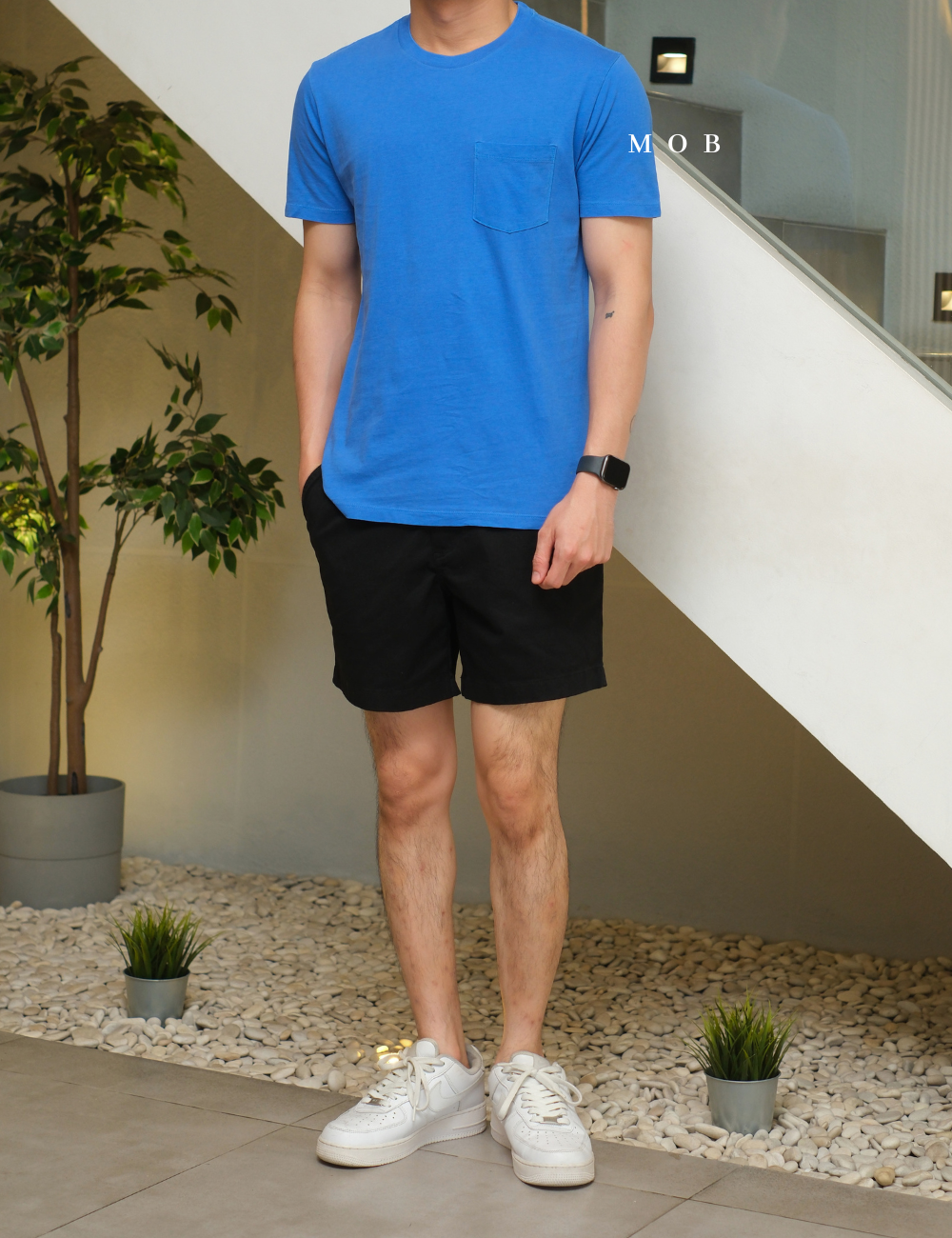 GPSST1001J Basic Pocket Tee Chill Blue