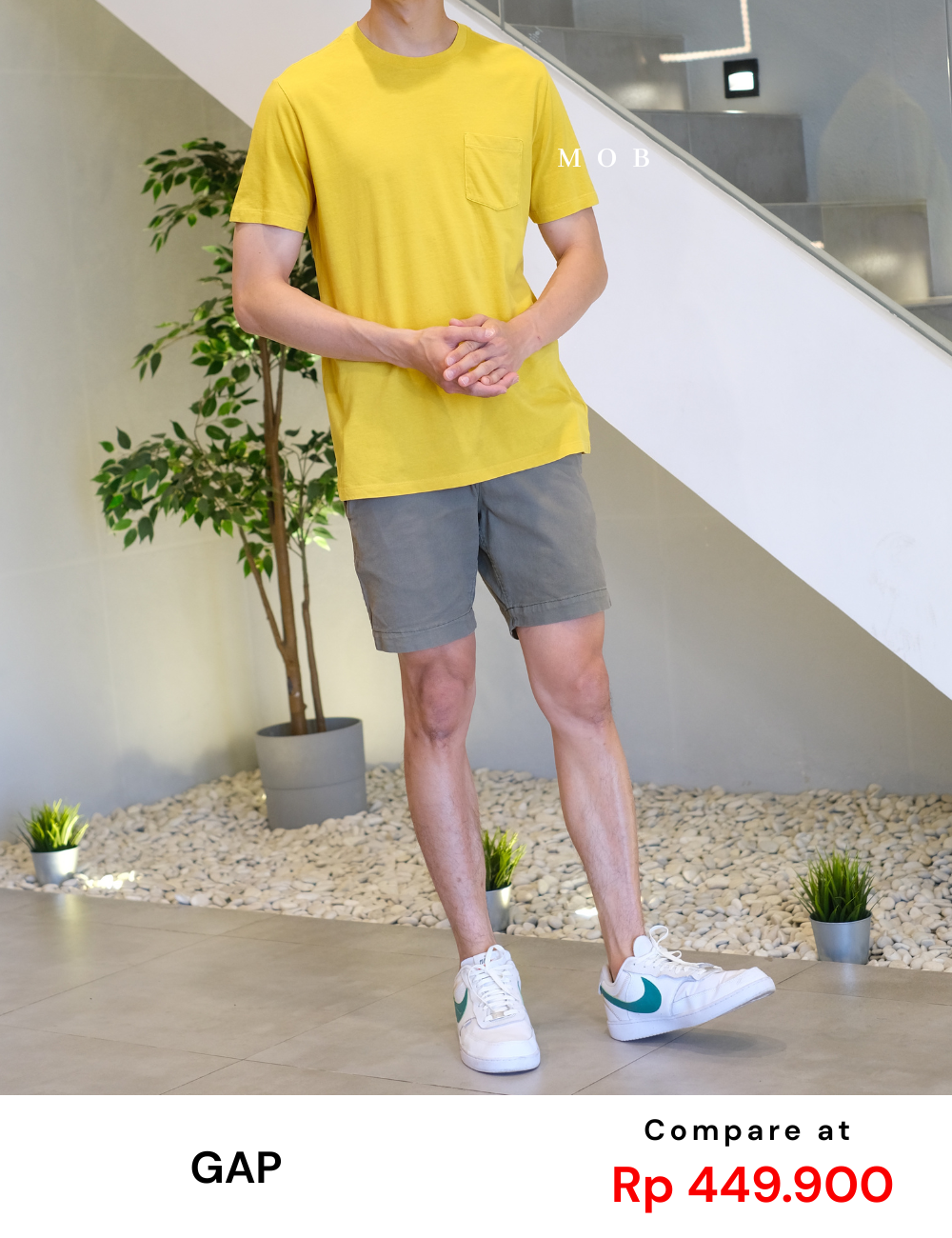 GPSST1001I Basic Pocket Tee Mustard