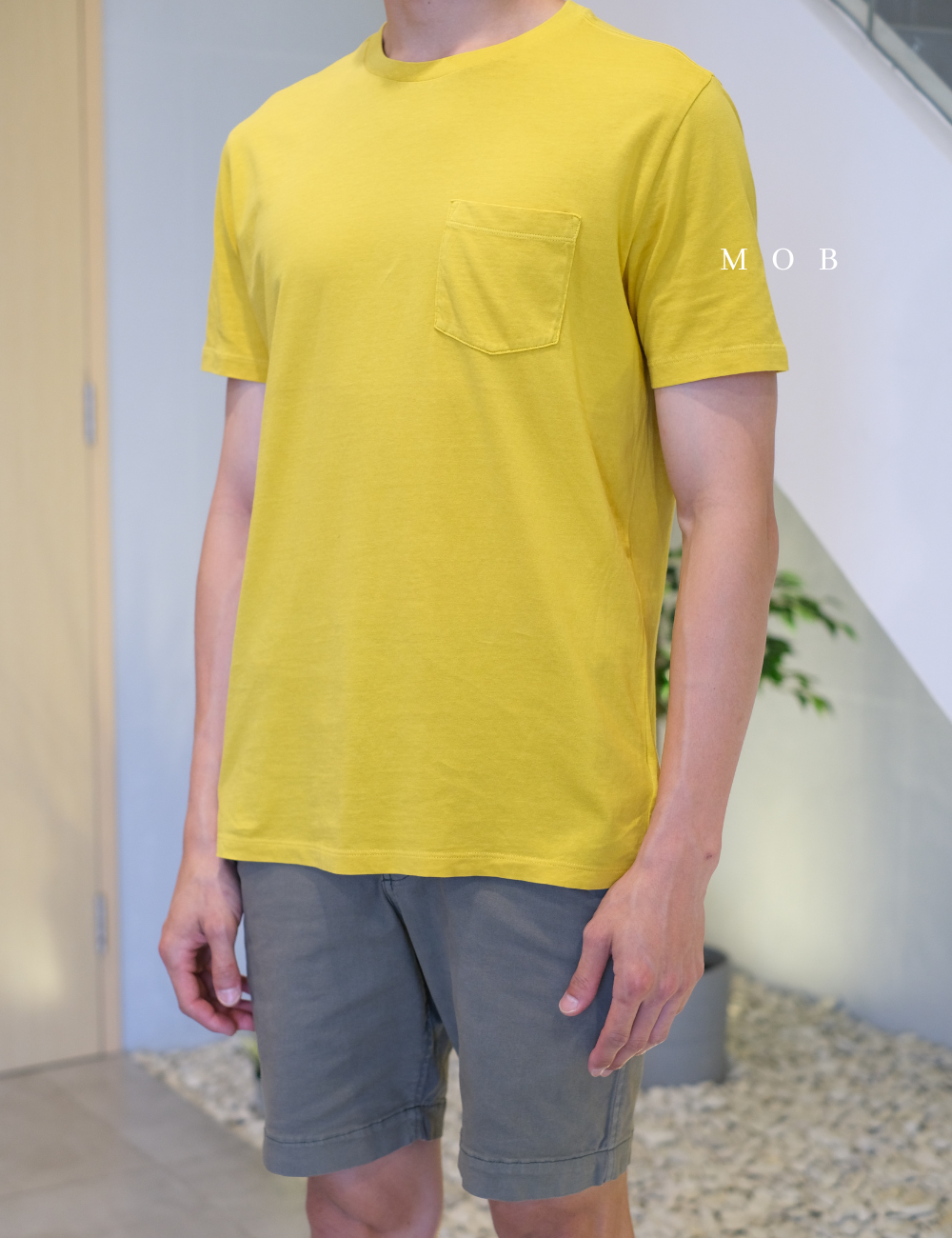 GPSST1001I Basic Pocket Tee Mustard