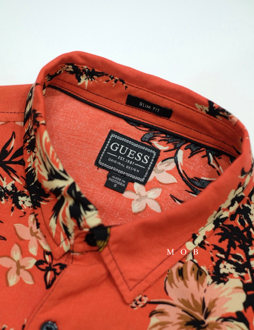 GSSSS01003(R) Eco Rayon Luau Nights Terracotta Shirt