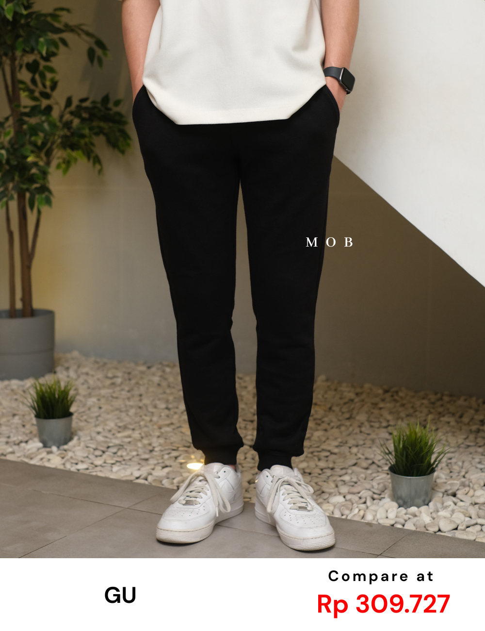 GUJP02001A Jogger Pants Black 