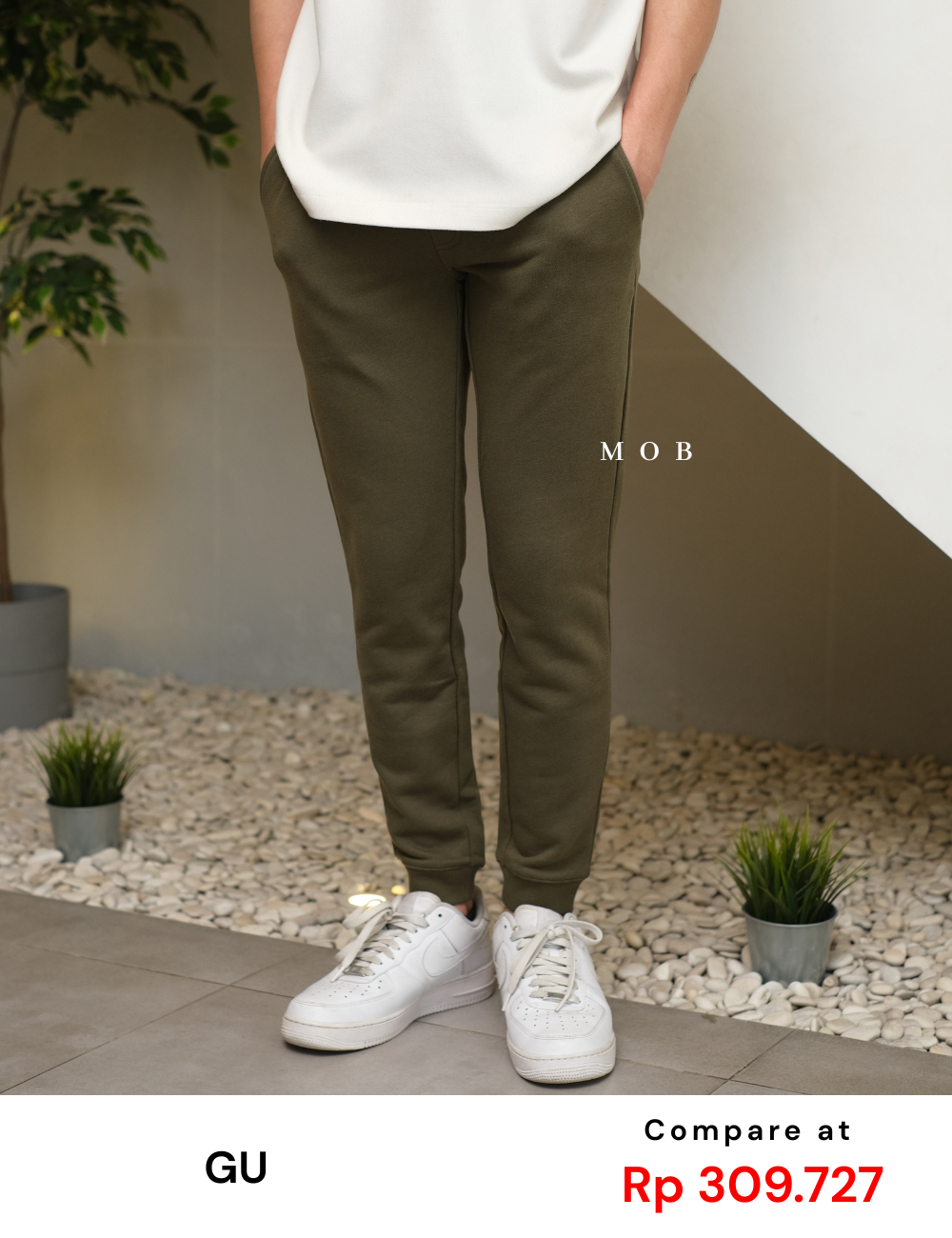 GUJP02001C Jogger Pants Olive