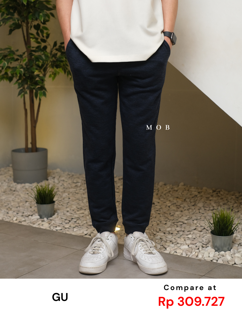 GUJP02001F Jogger Pants Navy Misty