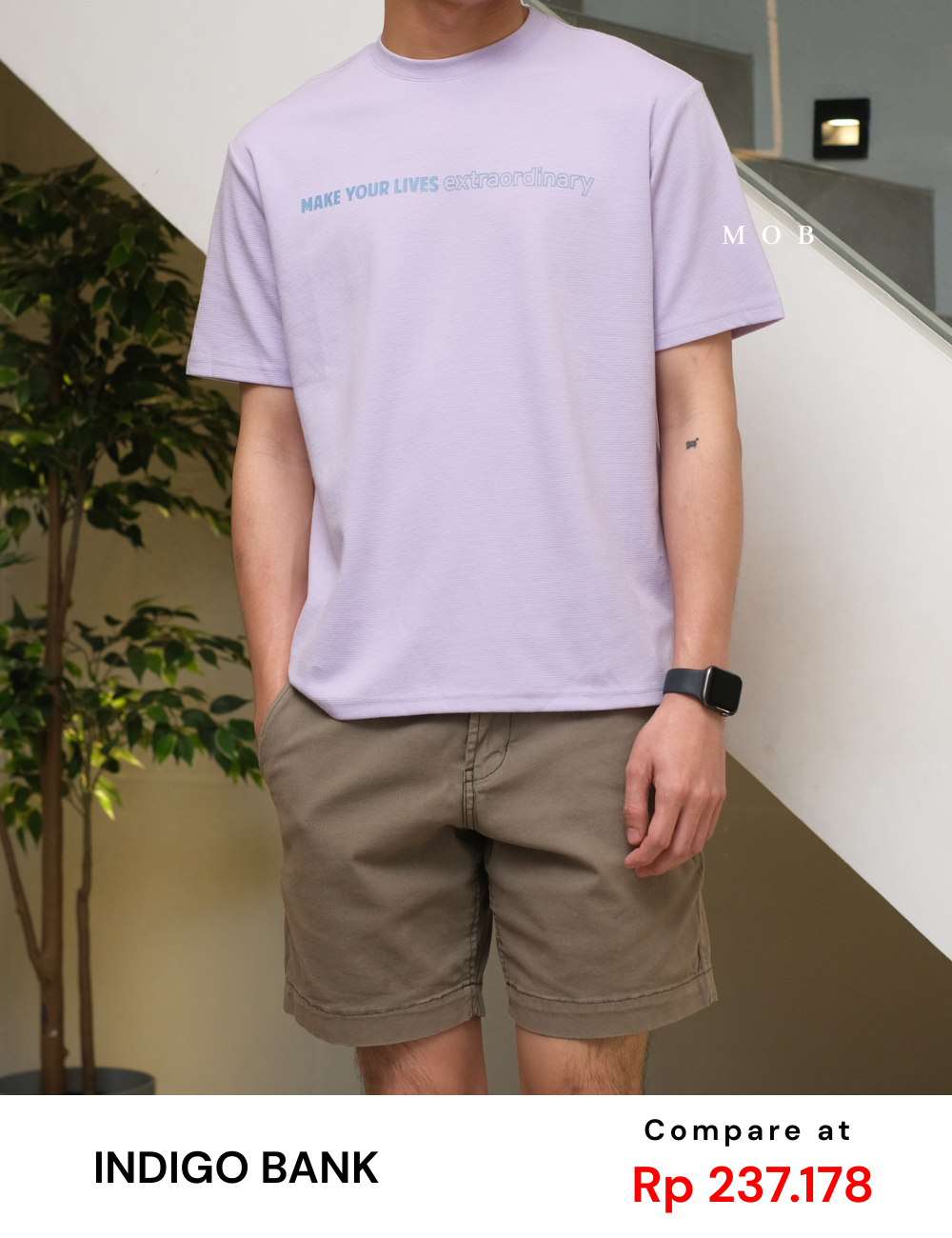 IBSST01006A Make Your Lives Extraordinary SS Tee Lilac (XS ONLY)