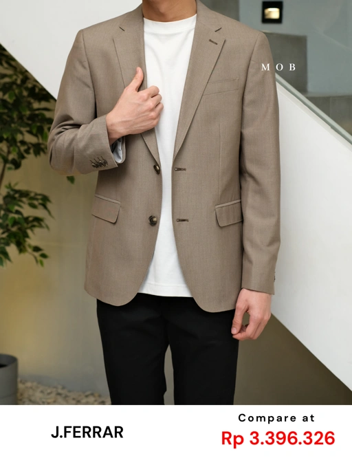 JFBZ01001B Slim Fit (S) Blazer Brown