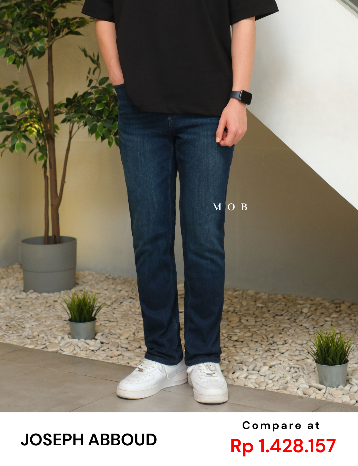JAPT03001A Slim Fit Luxe Jeans Dark Blue