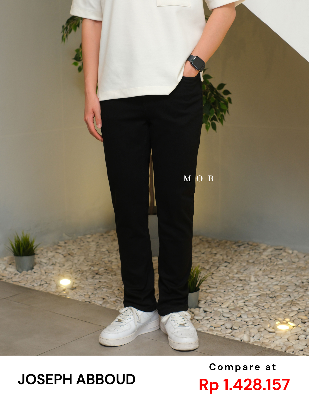JAPT03002B Slim Fit Luxe Jeans Black