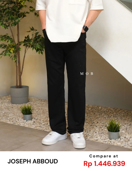 JAPT02001B STRAIGHT Luxe Jeans Black
