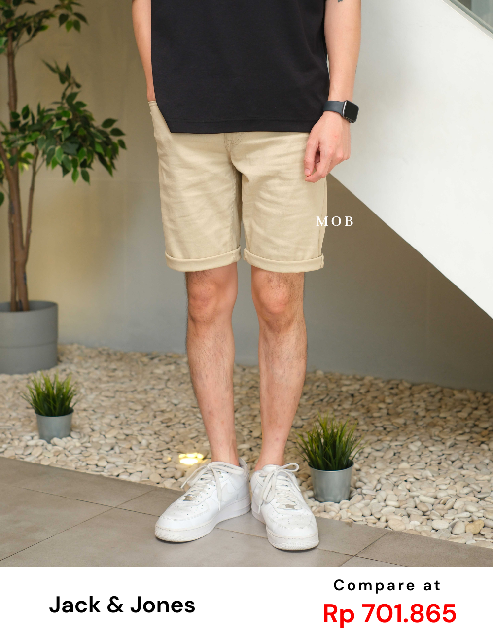 JNJSR01005 Intelligence Regular 5 Pocket Shorts Khaki 