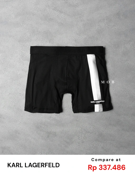 KRLB01019 Colorblock White Grey Boxer Black