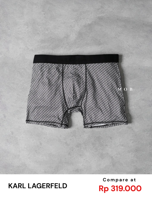 Image of KRLB01008 Paris Special IKON Prism Logo Boxer Black White