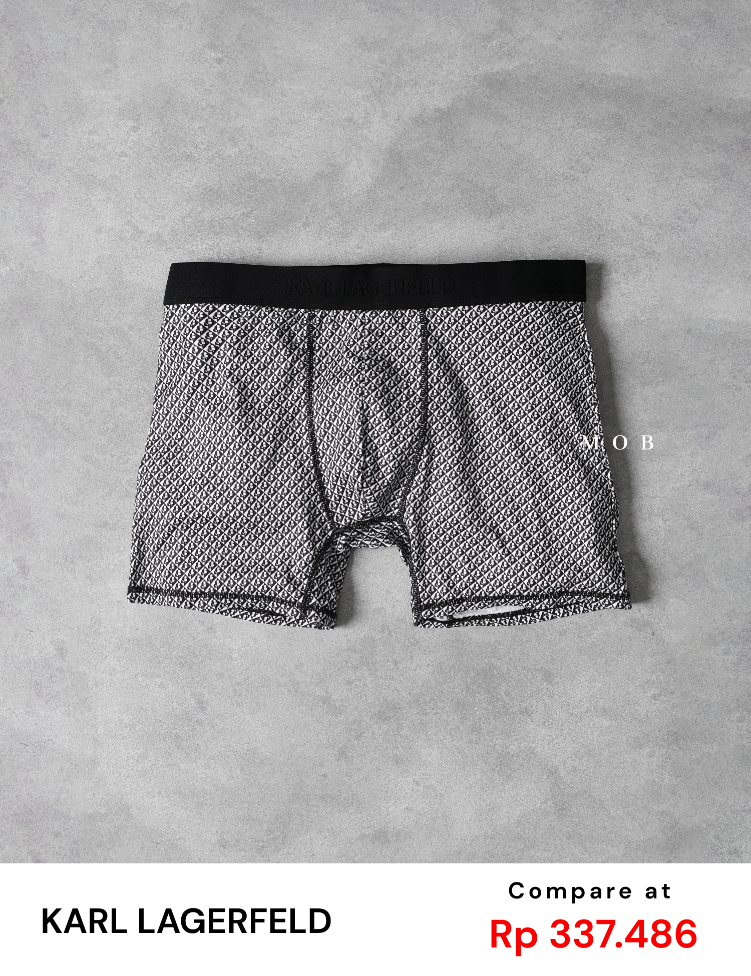 KRLB01008 Paris Special IKON Prism Logo Boxer Black White