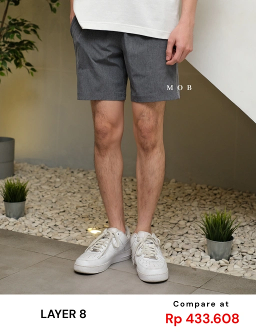 Image of LAYSR01002B Basic Qwick Dry Shorts Inseam 7" Grey