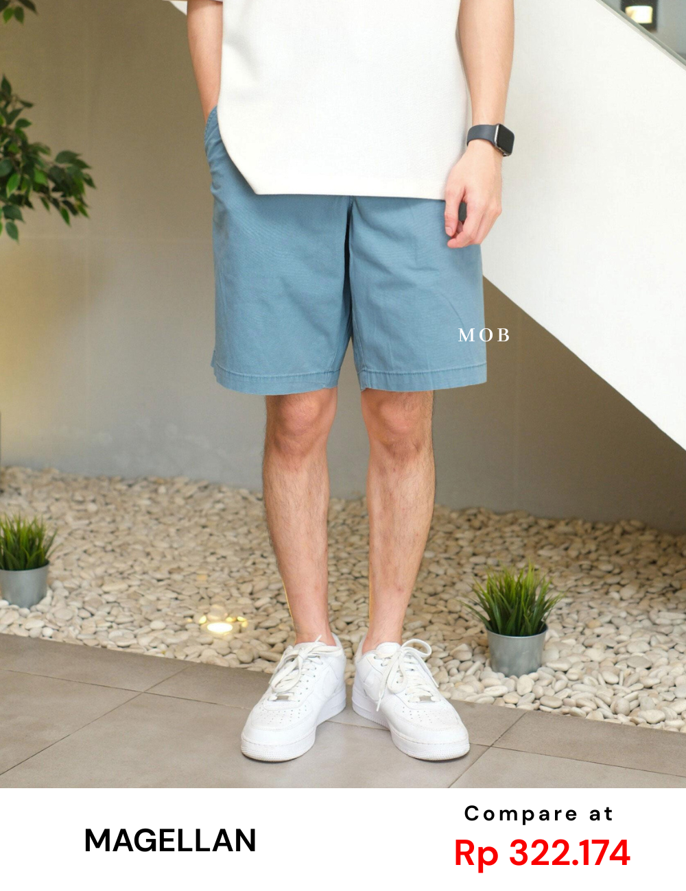 MGLSR01002 Outdoors Chino Shorts Blue