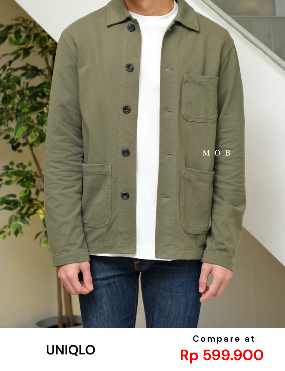 UNQJ01001A Work Jacket Olive
