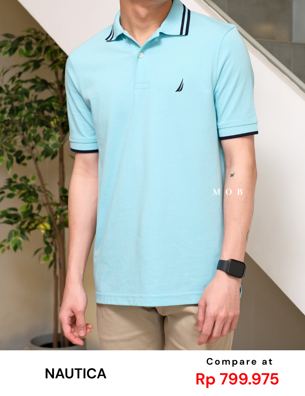 NTPS04003 Soft Cotton Classic Polo Light Blue
