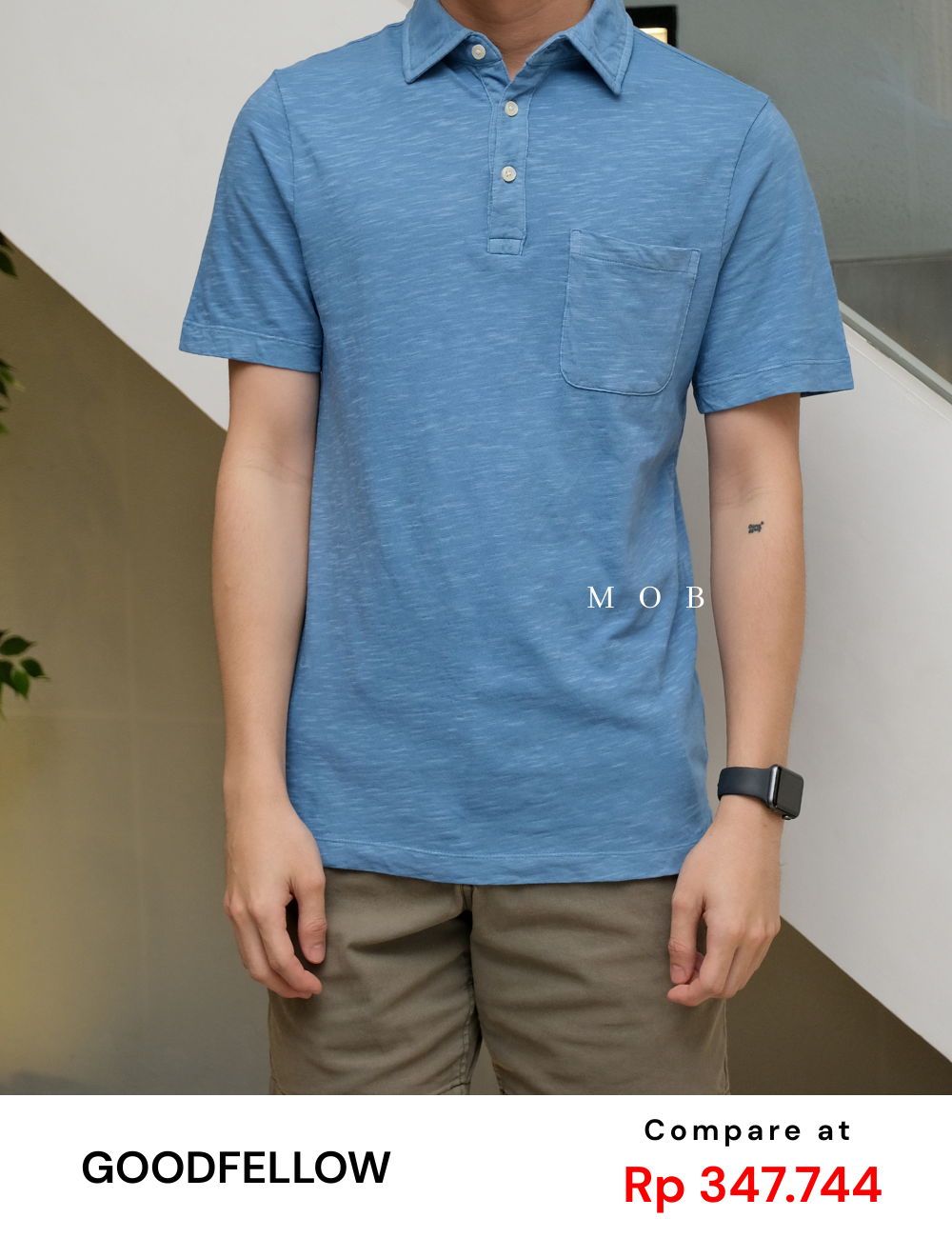 GFPS07002F Basic Polo Tee Sea Blue 