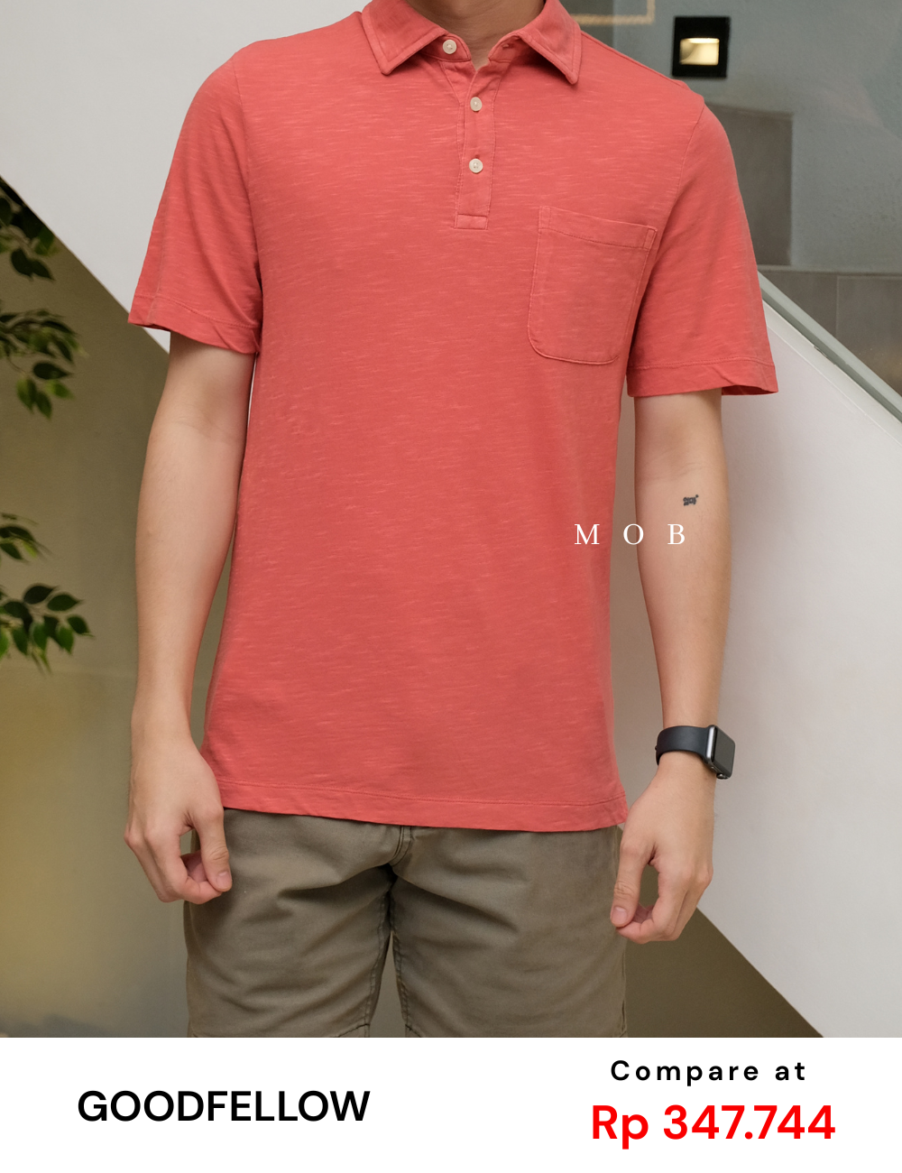 GFPS07002K Basic Polo Tee Coral