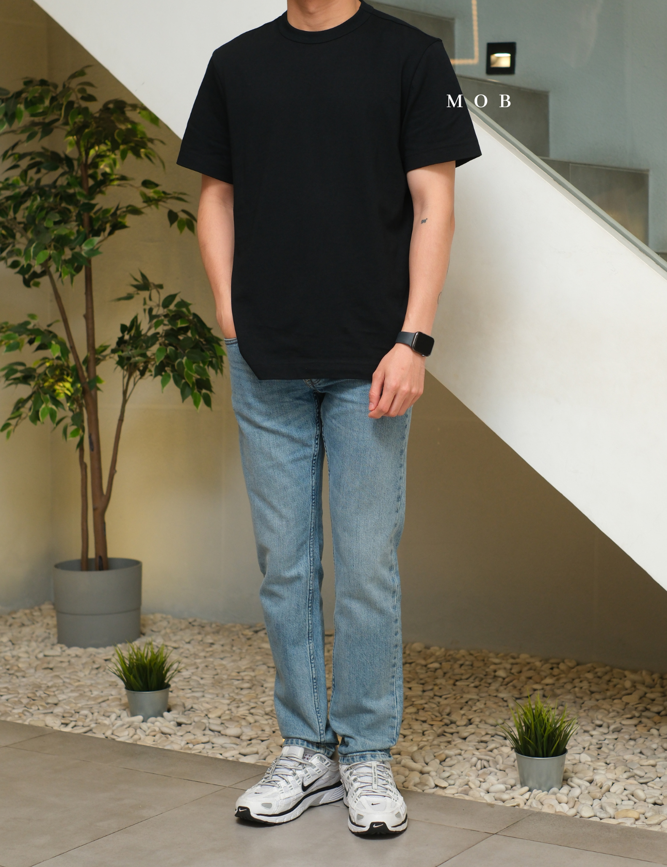 MODSST01001B Basic SS Tee Black