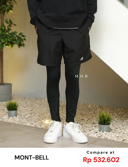 Image of MBLTG01001A UP Logo Tights Black