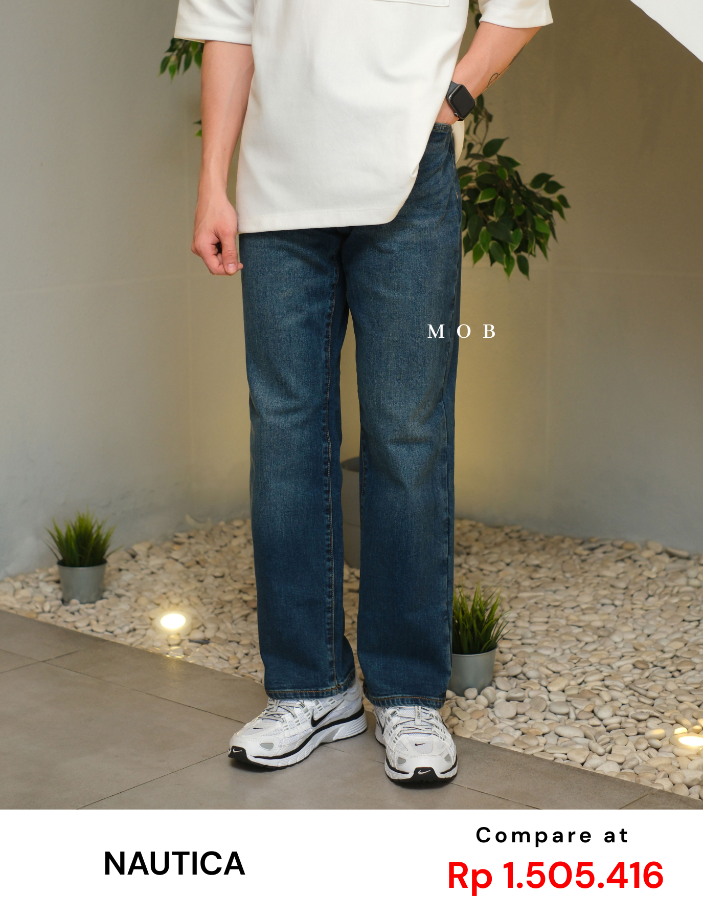 NTPT02001 Original Relaxed Denim Pants Medium Blue