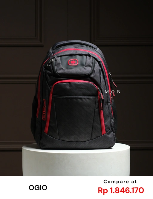 Image of OGBAG02005D Excelsior Pack Backpack Black Red