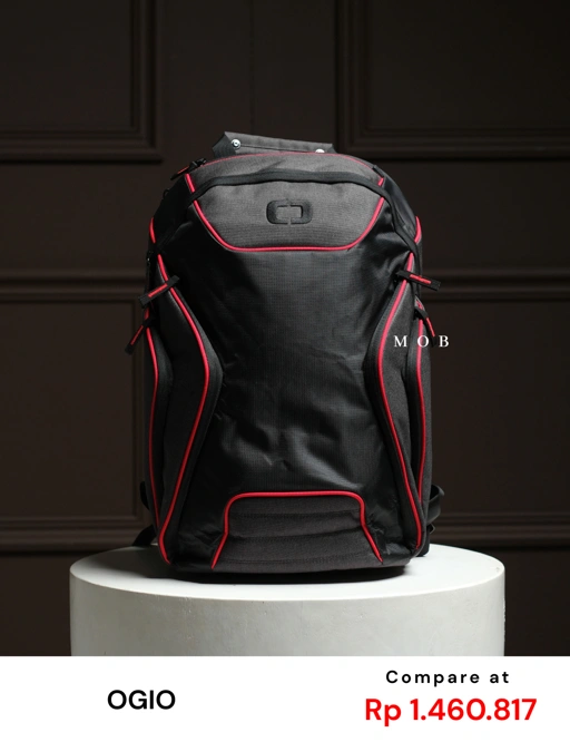 Image of OGBAG02003C Hatch Pack Backpack Black RED
