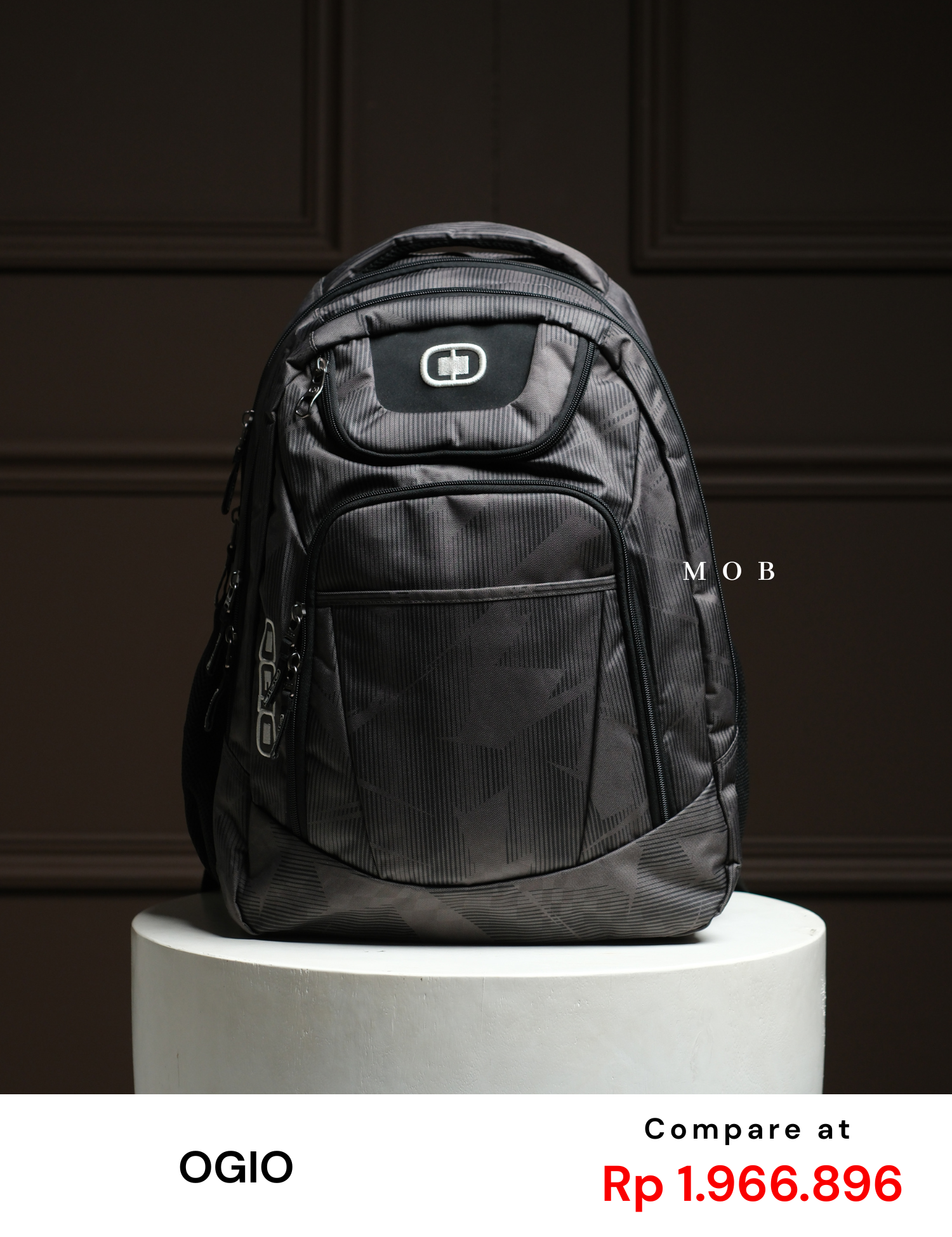 OGBAG02005B Excelsior Pack Backpack Dark Grey