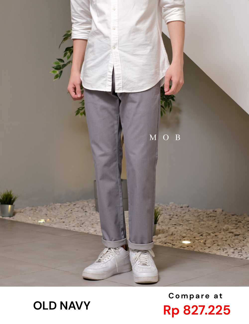 ONPT2804 Athletic Ultimate Chino Pants Grey Misty (30, 33 ONLY)