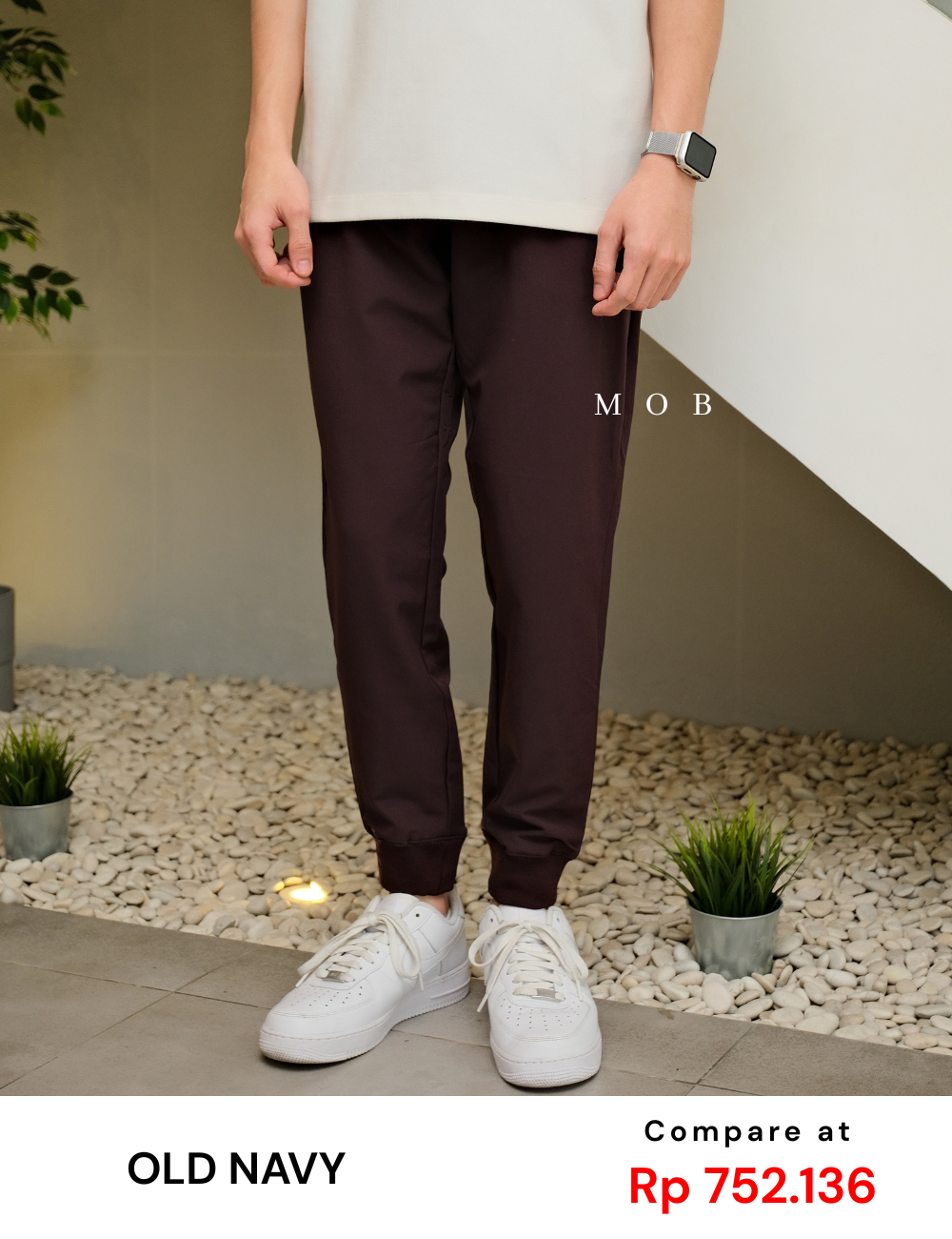 ONJP09003 StretchTech Water-Repellent Jogger Pants Maroon 