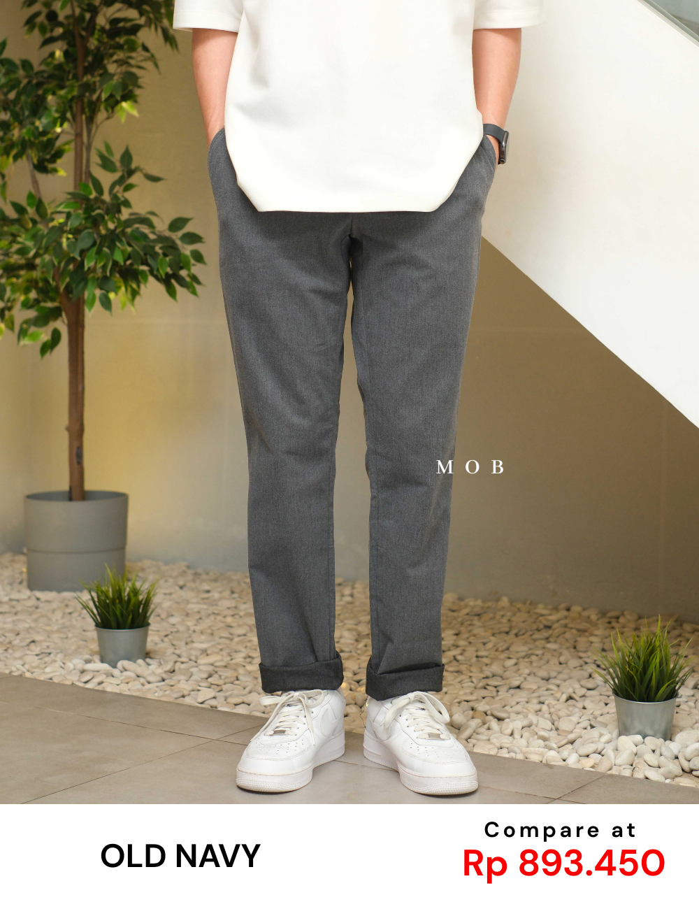 ONPT2808 Athletic Ultimate Chino Pants Dark Grey Misty